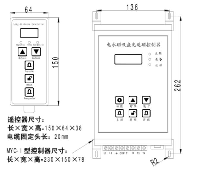 外(wài)形及安裝(zhuāng)尺寸示意(yì)圖